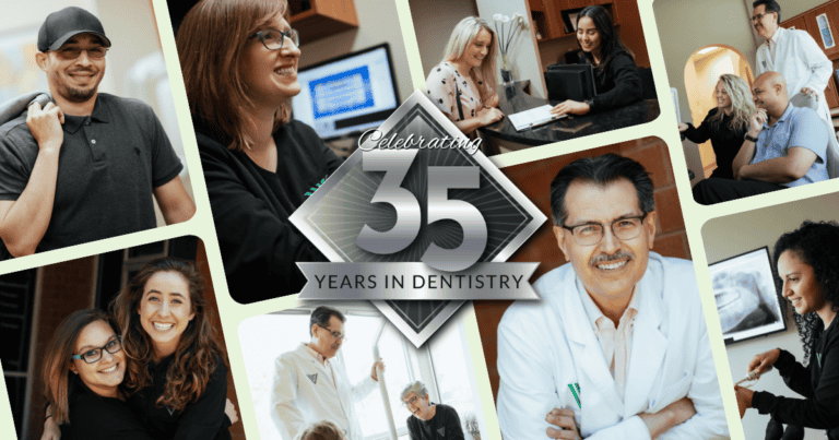 Collage of smiling doctors and patients