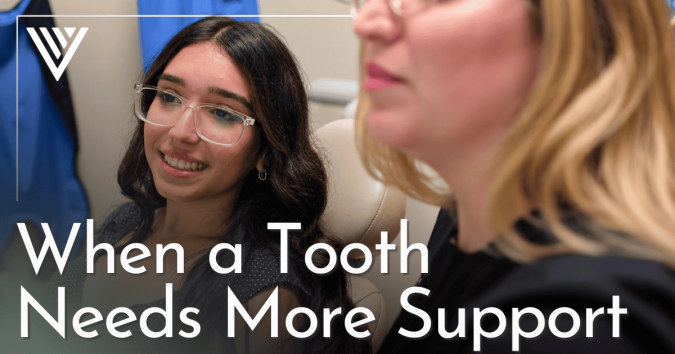 When a Tooth Needs More Support woman smiling